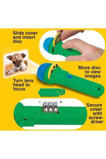 Brainstorm Flashlight Projector - Cute Puppies