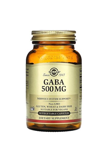 Solgar GABA 500mg 50 kapslí - Doplněk stravy pro relaxaci a klidný spánek
