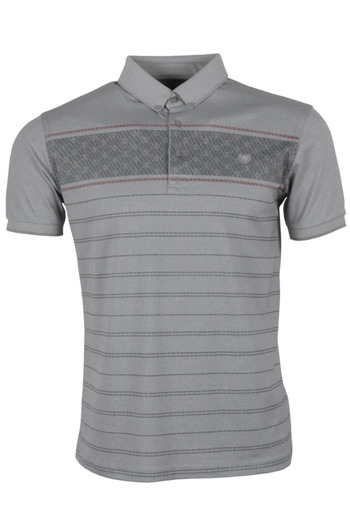 Modarar Men's T-Shirt Polo Neck Regular Fit Patterned Rar01320