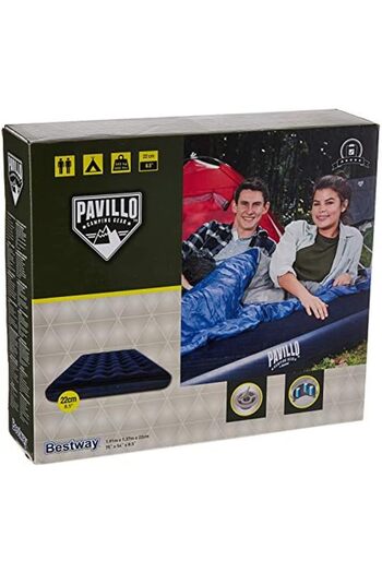 BESTWAY Camping Flocked Air Bed Double Size - 67002N