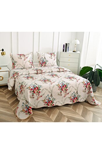 CHIRASO Microfiber Quilted Duvet Set, 2-Sided, 3-Piece, Duvet Cover 220x240cm, 2 Pillowcases