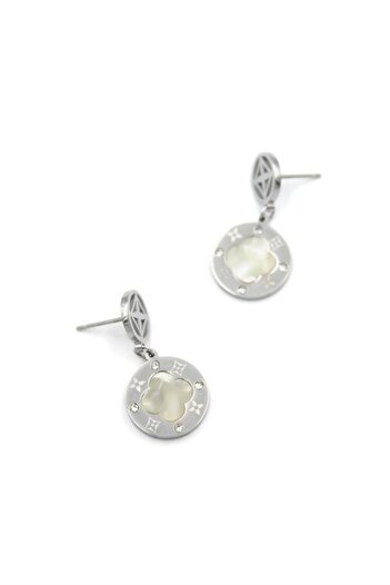 Royaleks Vc Clover Earrings - Silver