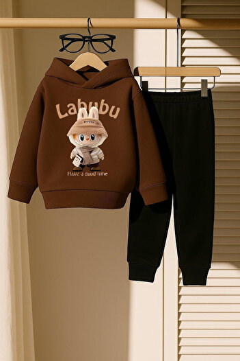 New Shine Brown Labubu Printed Unisex Sweatshirt