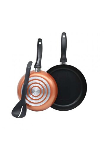 Trust Aluminum Pan Set, Non-Stick, Copper/Brown