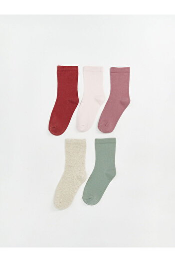 LC Waikiki New Season Basic Baby Girl Socks 5-Piece