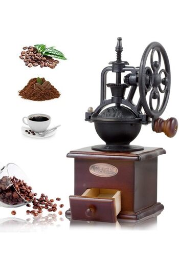 unbranded Manual Coffee Grinder, Vintage Model, Portable Hand Mill