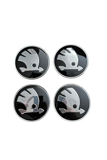 MAF Set de 4 embleme Ford albastre (aluminiu), autoadezive 65 mm pentru capace de roți