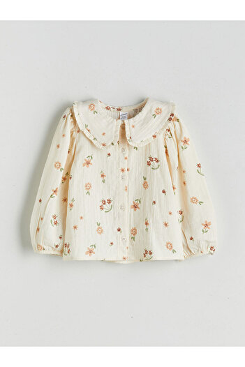 LC Waikiki Ecru Girl's Blouse, Skirt and Pantyhose Set