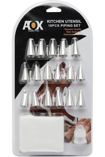 cc bin shihon Cake Decorating Tools Set - 19 Pieces | Pastry Decorating Bag | Cake Decoration Tips Kit