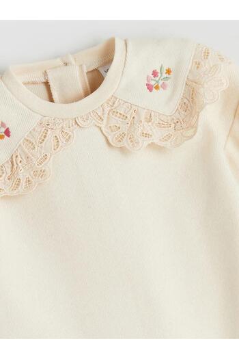 LC Waikiki Lcw Crew Neck Floral Baby Girl Romper (W5)