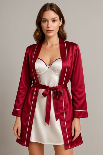 cdh çeyize dair herşey Amoria Satin Nightgown Set