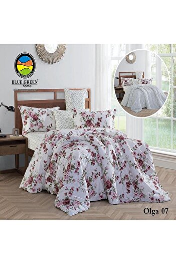 PROMISE Olga King Size Double-Sided Cotton Comforter 6 Pieces