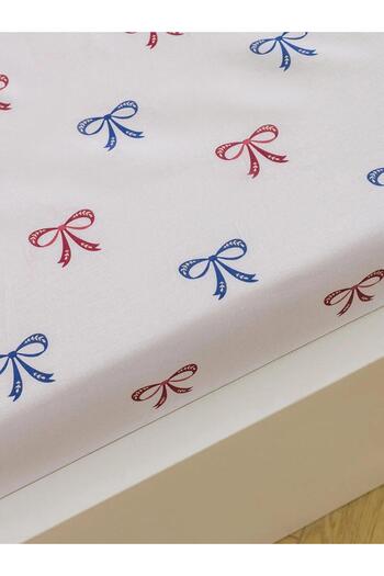 LC Waikiki Lcw Bow Printed Double Fitted Sheet (W5)