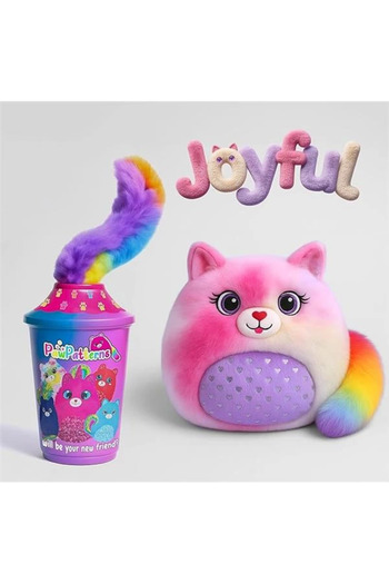 markentegra Pawpatterns Surprise Plush Cat - 5 Collectible Characters, Rainbow Tail, Squishy & Safe