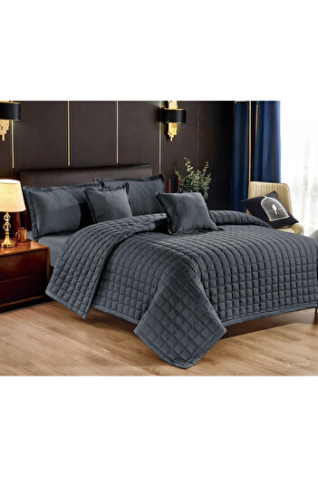 SNOOZYL Summer Plain Design Double Bedspread for Hotel Sleep Made of Microfiber 240*260cm