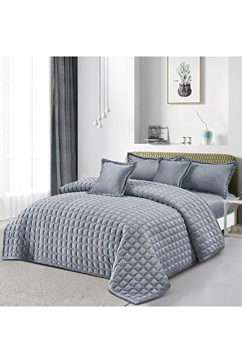 SNOOZYL Double bed sheet made of soft velvet with a plain design to provide warmth and softness, size 230*250 cm