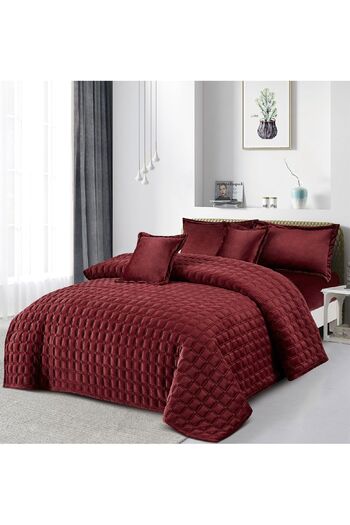 SNOOZYL Double bed sheet made of soft velvet with a plain design to provide warmth and softness, size 230*250 cm