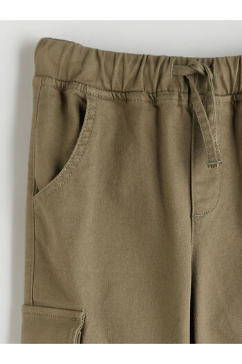 LC Waikiki Girls' Cargo Pants with Elastic Waist