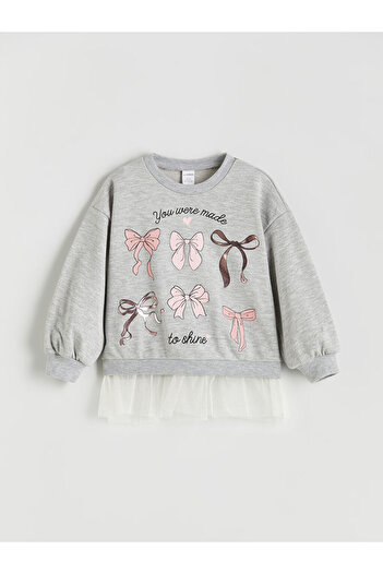LC Waikiki Create Your Style from Uzg Store |   Crew Neck Girls' Sweatshirt