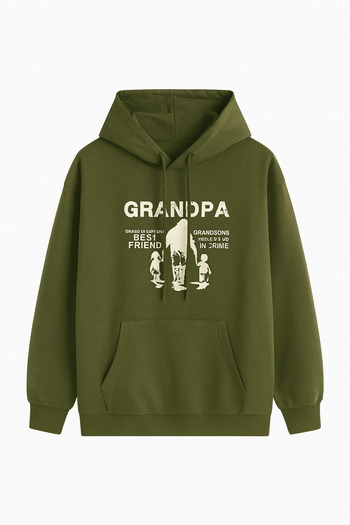 CLASSY.MODA "Trend Oversize Hooded Sweatshirt - Άνετο ύφασμα 3 κλωστών, Unisex με πολύχρωμο στάμπα"