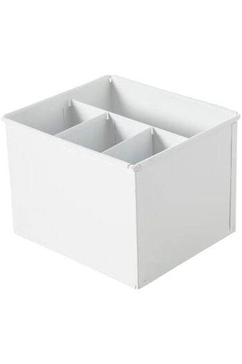 STOREMAX Sellbuyst Concept Roma Compartment Organizer Matte White 19X16X13 Trendy 266450