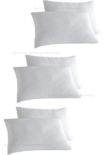 STOREMAX Polysight Zippered Floral Patterned 6 Pieces White Pillow Cover Set Trendzap 467437
