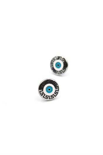 Royaleks Evil Eye Earring - Silver