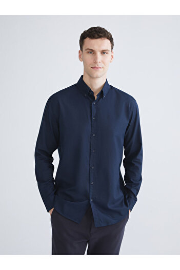 LC Waikiki Sparkling Selections from Shining Store |   Slim Fit Long Sleeve Oxford Men's Shirt