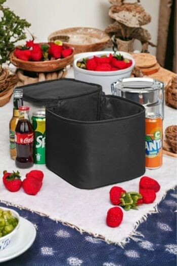 STOREMAX Sellbuyst Thermal Insulated Warm Holder Camping Picnic Lunch Box Bag Black Unisex Ex