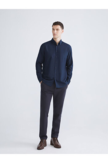 LC Waikiki Sparkling Selections from Shining Store |   Slim Fit Long Sleeve Oxford Men's Shirt