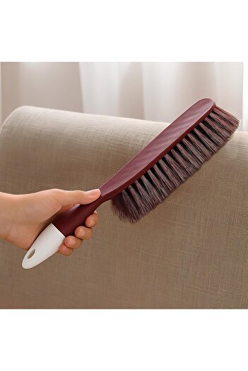 STOREMAX Polysight Handle Feather and Dust Brush – Burgundy - Ergonomic, Practical, Reusable Cleaning F