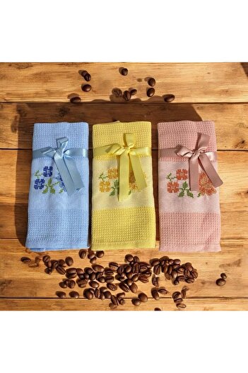STOREMAX Polysight Embroidered Dishcloth 3 Colors Kitchen Hand Towel Trendzap 467437