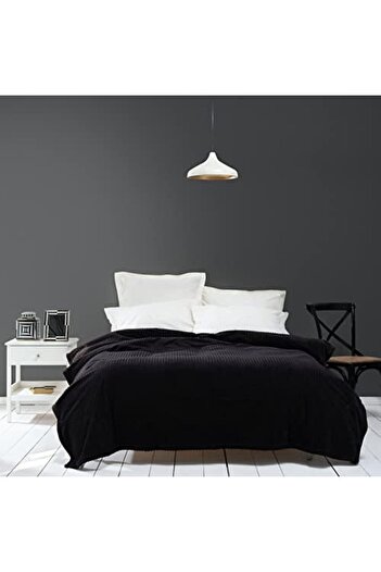 STOREMAX Sellbuyst Home Joena Black Double Blanket Trendy 266450