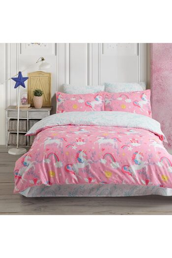 STOREMAX Sellbuy |   Pony | 100% Cotton Double Duvet Cover Set Pink Trendy 266450