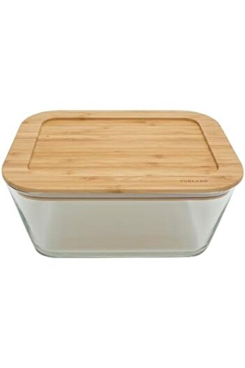 STOREMAX Sellbuyst Bamboo Rectangular Storage Container 3050 Cc, Single Trendy 266450