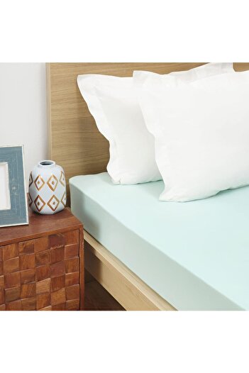 STOREMAX Sellbuyst Home Mint Combed Cotton Single Fitted Sheet Trendy 266450