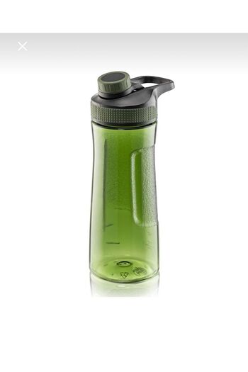 HOLLYHOME Water Bottle, Water Container with Strainer, Plastic Water Bottle, Water Bottle, 730 ml G.Green