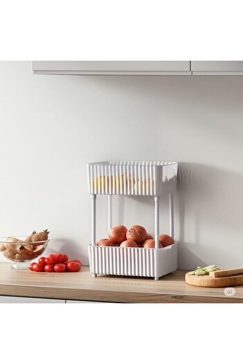 STOREMAX Sellbuyst Fiesta Series 2-Tier Organizer Basket Trendy 266450