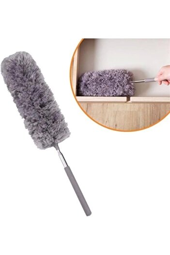 STOREMAX Polysight cm Telescopic Extendable Microfiber Soft Head Gray Dusting Brush Dusting Tassel Tr