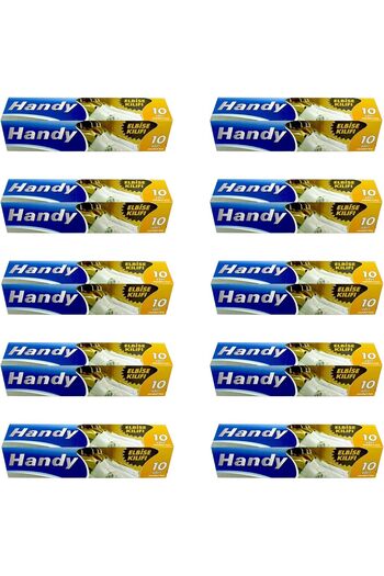 STOREMAX Snshop Vacuum-Free Transparent Garment Clothes Jacket Coat Hanger Cover Pouch Bag - 10 Pieces in 10 Packs