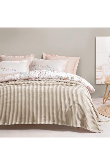 STOREMAX Sellbuyst Bedding Holly Wellsoft Blanket Single - Ecru Trendy 266450