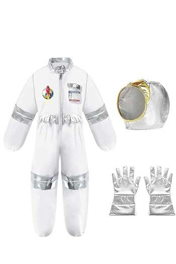 Toybox Children Astronaut Space Costume, Boys and Girls Astronaut Costume for Kids Cosplay Ages 3-10