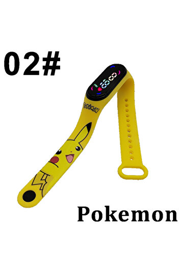Choice10 02 Pokémon Pikachu Gengar Cute Digital Watch Toy Kawaii Anime Figure Couple Watch Electronic LED Stu