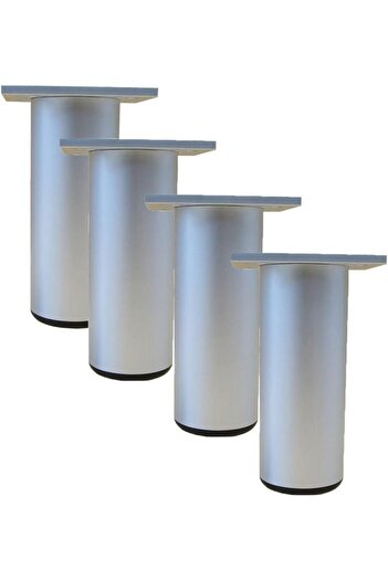 HBLZG Set 4 picioare reglabile din aluminiu pentru mobila,10 cm,