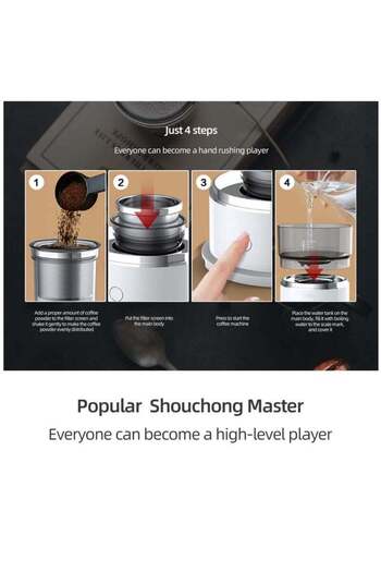 COOYA Electric Coffee Grinder, Portable ,With Stainless Steel Spiral Core,Adjustable Thickness of Coffee