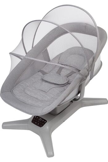 Mastela Swing X Multi-Motion Electric Baby Cradle, Adjustable, Dark Grey, Birth to 36 Months