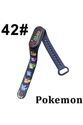 Choice16 42 Pokémon Pikachu Gengar Cute Digital Watch Toy Kawaii Anime Figure Couple Watch Electronic LED Stu