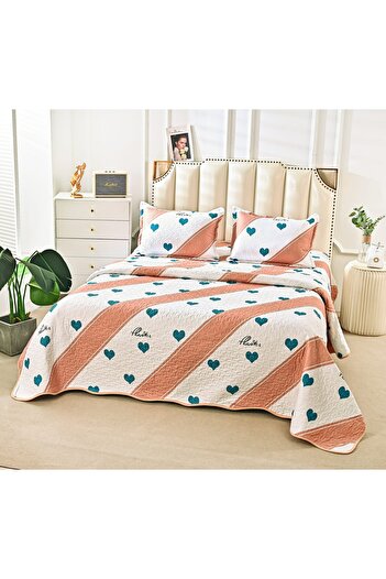 CHIRASO Microfiber Quilted Duvet Set, 2-Sided, 3-Piece, Duvet Cover 220x240cm, 2 Pillowcases