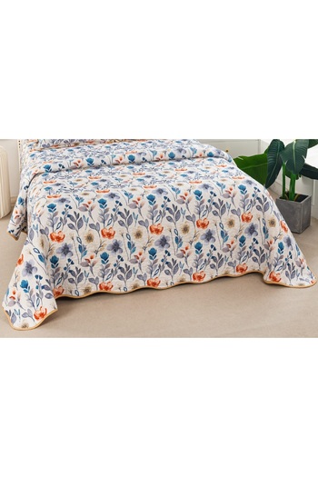CHIRASO Microfiber Quilted Duvet Set, 2-Sided, 3-Piece, Duvet Cover 220x240cm, 2 Pillowcases