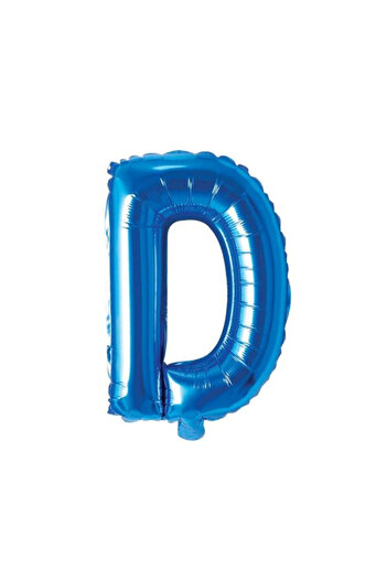 SDEPOT SDEPOT foil balloon, letter D, blue, 40 cm